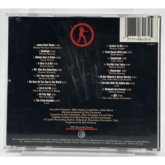 Best of James Bond 30th anniversary FULLY TESTED CD - Picture 2 of 3